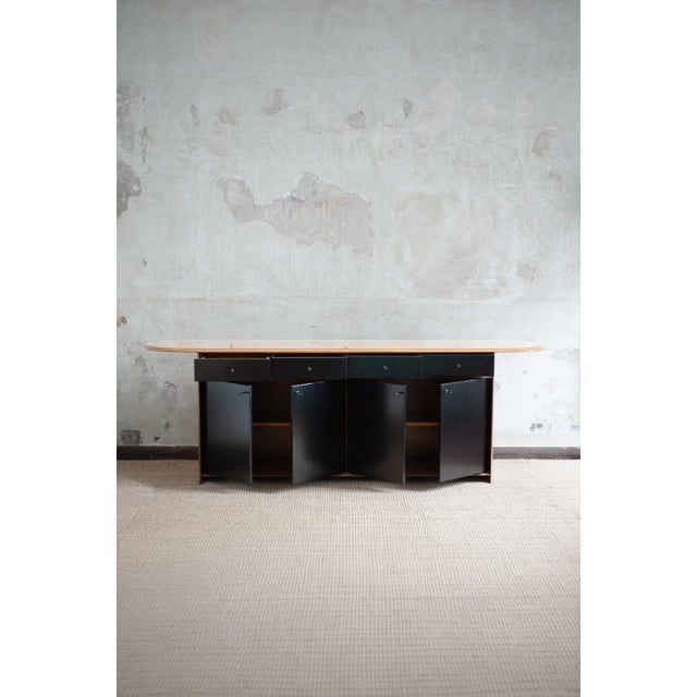 Ortona Sideboard by Afra & Tobia Scarpa for Maxalto, 1970s, in Good conditions. Designed 1970 to 1979 This piece is...