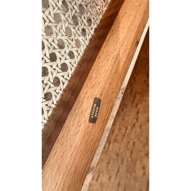 Sand 4 Italian Bentwood Cane-Back Armchairs,| Vintage Dining Chairs With Cushions For Sale - Image 8 of 11