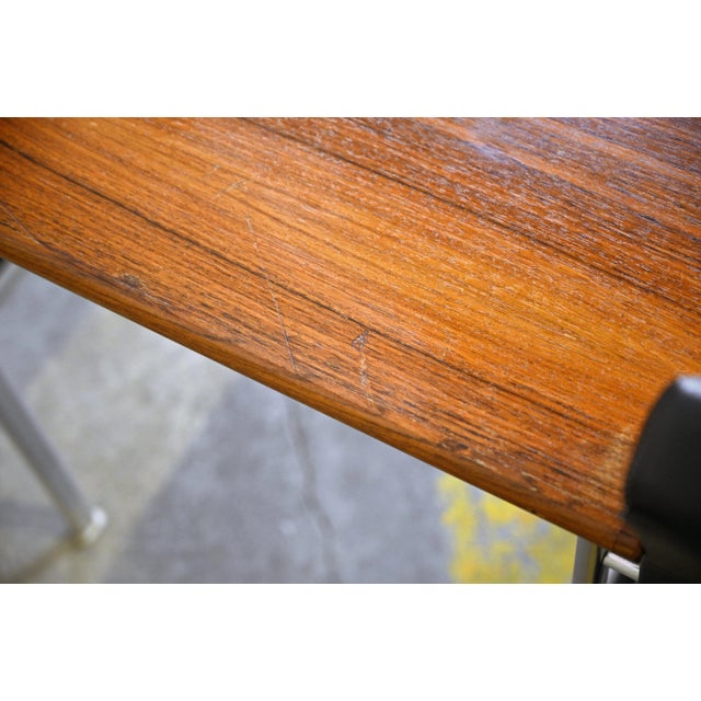 Mid-Century Bench in Rosewood and Metal from Lübke For Sale - Image 12 of 13