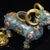 Late 20th Century Vintage Cloisonné Enamel Gilt Bronze Ram-Form Censer & Incense Burner – Qianlong Mark For Sale - Image 5 of 9