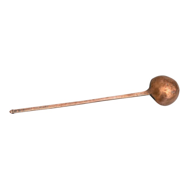 Antique Polished Copper Ladle For Sale
