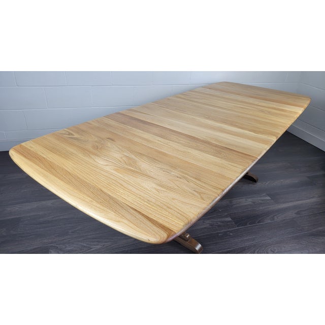 1990s Ercol Grand Refectory Dining Table, 1990s, Set of 4 For Sale - Image 5 of 13