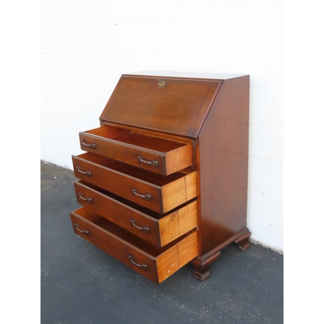 Early 1900s Art Deco Secretary Desk 6678 For Sale - Image 14 of 18