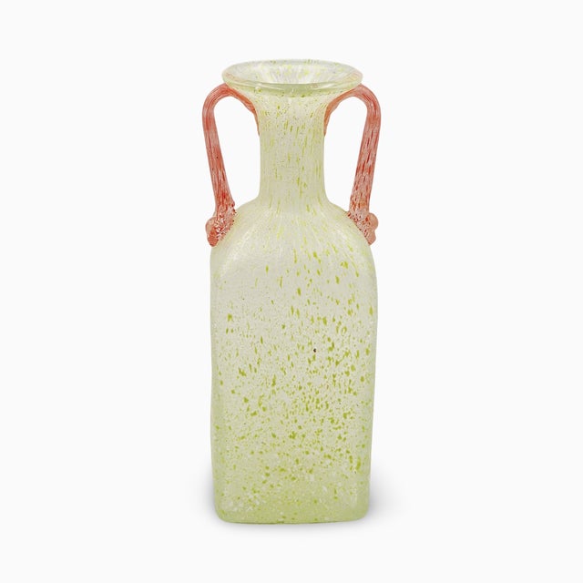 Glass Vintage Murano Scavo Vase, 1970s For Sale - Image 7 of 18