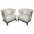 Round Back Armchairs in Grey Leather with Studs from Coach House, Set of 2 For Sale - Image 13 of 13