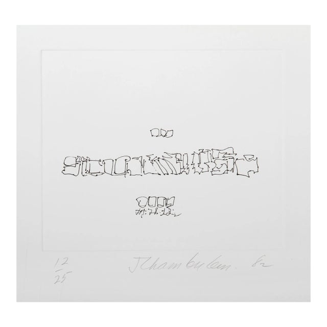 John Chamberlain, III From the Ten Coconut Portfolio, Etching For Sale