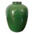 Antique Chinese Monochrome Green Porcelain Vase With Crackle Glaze For Sale