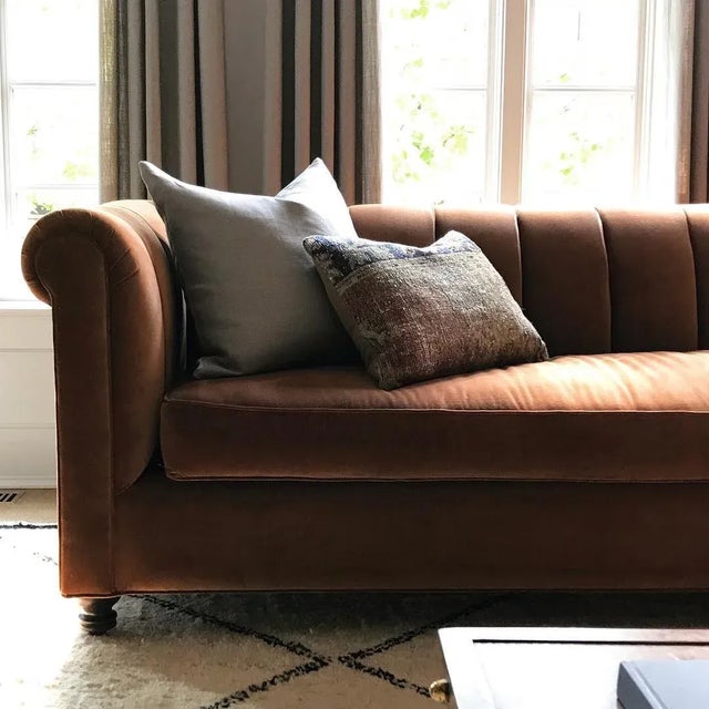 Large Moroccan Style Rug with Minimalist Organic Modern Style. This hand knotted wool Moroccan rug features a single...