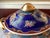 Vintage Chinese Porcelain Tureen, Hand Painted, Royal Blue & Gold Floral For Sale In Washington DC - Image 6 of 12