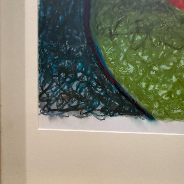 AMBIANIC presents 1960s Cubist Art Form Abstract Painting Style Paul Klee reminiscent of Paul Klee Signed art lower right...