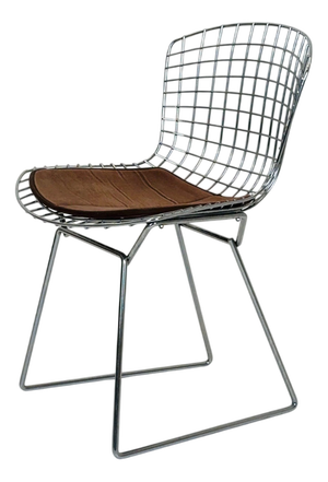 Mid-Century Wire Chrome Side Chair by Harry Bertoia, Italy, 1980s