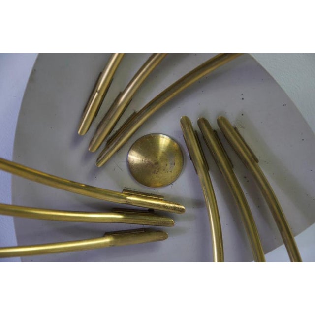 Mid-Century Brass Sputnik Ceiling Lamp, Germany, 1950s For Sale - Image 12 of 14