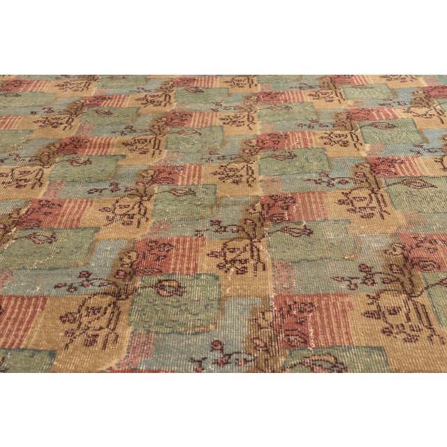 Mid 20th Century Vintage Turkish Sivas Rug, 06'08 X 10'02 For Sale - Image 5 of 10