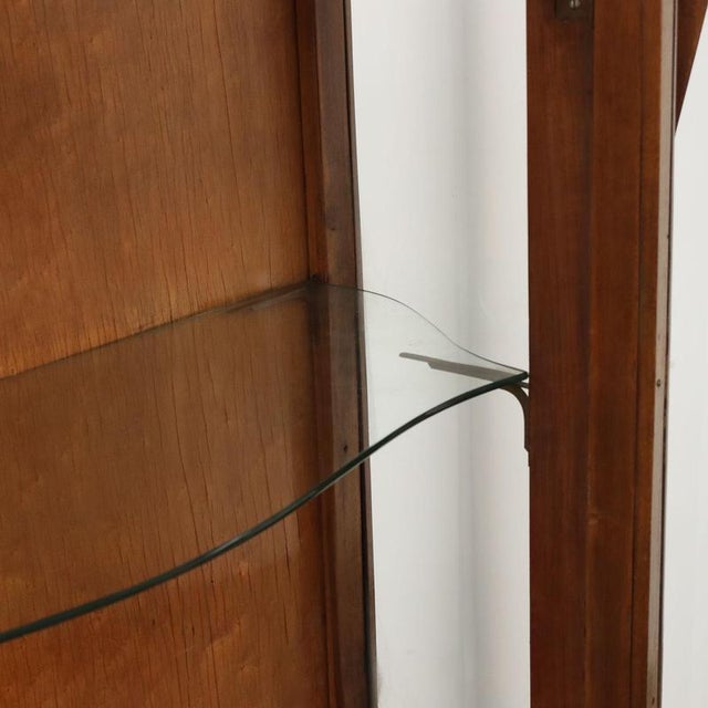 Brown Baroque Rounded Display Showcase For Sale - Image 8 of 12