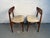 Mid 20th Century Pair of Model 404-85 Mid-Century Walnut Dinning Chairs Attributed to Stanley Furniture For Sale - Image 5 of 15