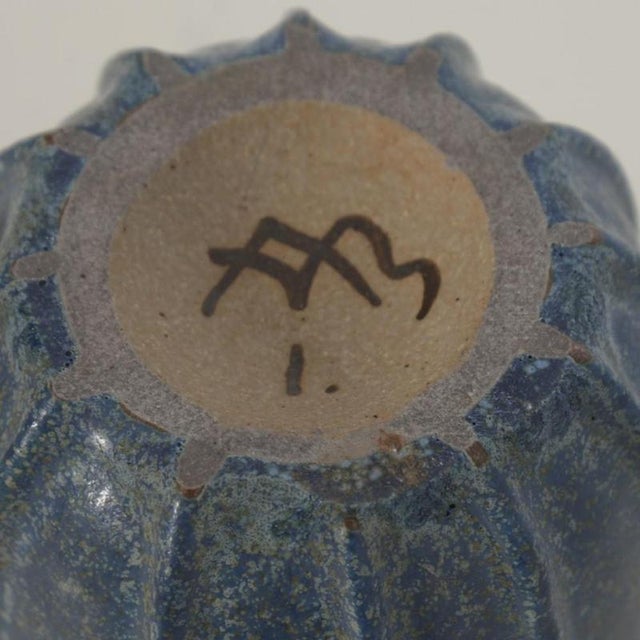 Blue Vase by Arne Bang For Sale - Image 3 of 5
