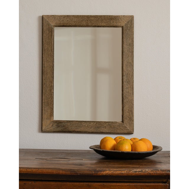 19th Century 19th Century French Beige Oak Mirror For Sale - Image 5 of 15