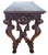 Wood Irish Style Sideboard Carved Mahogany North Wind Face Console Table For Sale - Image 7 of 17