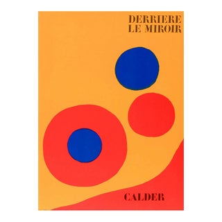 Calder Original Lithograph Dm44201 Derriere Le Miroir 1973 For Sale