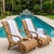 Pair of Vintage Solid Teak Sculptural Steamer-Style Chaise Lounge Chairs For Sale - Image 9 of 12