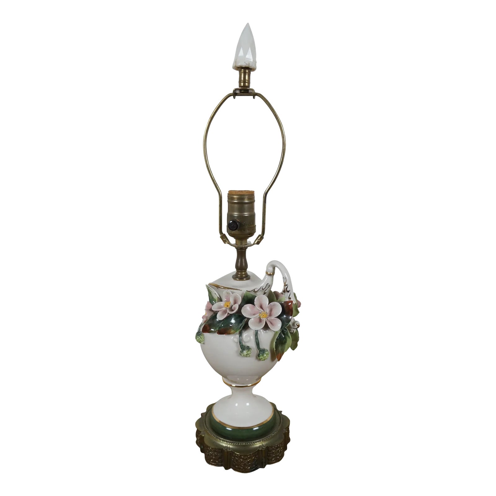 1940s Mid Century Cordey Porcelain Capodimonte Boudoir Pitcher Lamp ...