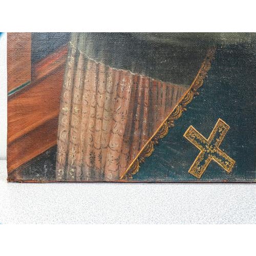 Stefano Chiantore, Portrait of a Man, 1796, Oil Painting, Framed For Sale - Image 9 of 18