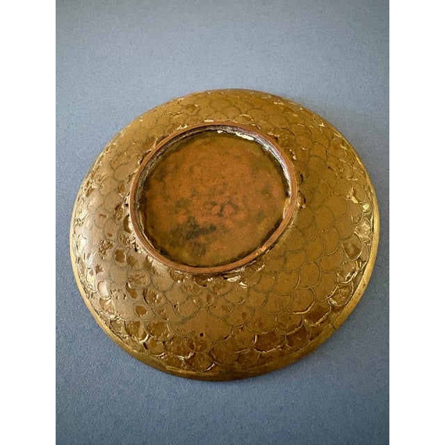 Mid 20th Century Antique Cloisonné Dish For Sale - Image 5 of 6