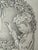 Original graphite pencil drawing by American artist and illustrator Theodore E. Schrock (1879–1952), depicting a young boy...