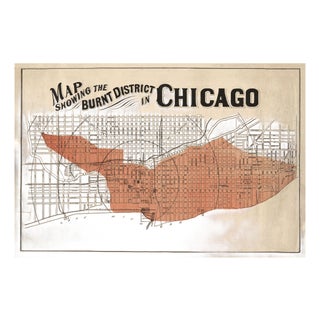 Chicago Fire Map Print For Sale