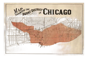 Chicago Fire Map Print