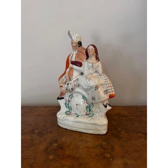 Large Victorian Figurine from Staffordshire, 1880s For Sale - Image 3 of 7
