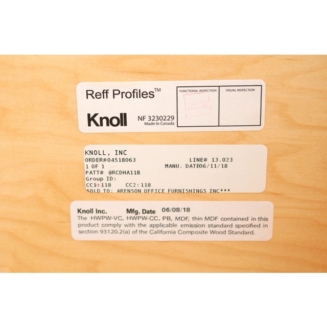 Modern Minimalist Knoll Reff Profiles Classic Credenza Sideboard in Bright White For Sale - Image 18 of 18