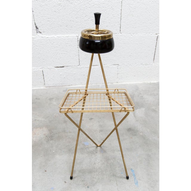 Vintage Tripod Ashtray in Gilded Brass, 1960s For Sale - Image 10 of 10