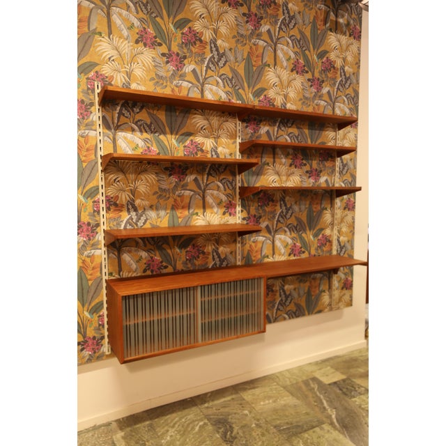 Vintage Shelving System in Teak with Display Cabinet, 1960s For Sale - Image 17 of 18