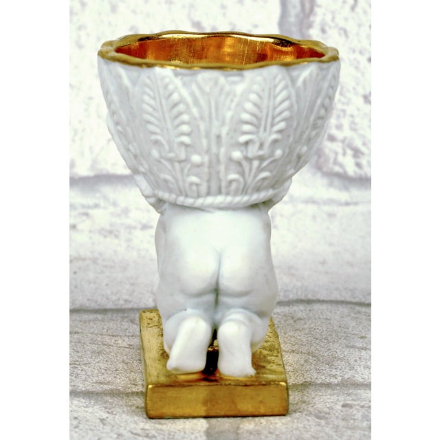 Rare Egg Cup in Paris Porcelain – Dagoty Manufactory – Empire Period For Sale - Image 4 of 9
