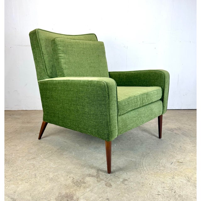 Mid-Century Modern Restored Mid Century Modern Paul McCobb Style Lounge Chair in Moss Green For Sale - Image 3 of 12