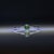 Alexandrite Ring With Earth-Mined Diamond Accents: Solid 14k Gold, Round 4.2mm, Size 6.75 For Sale In Columbus - Image 6 of 12