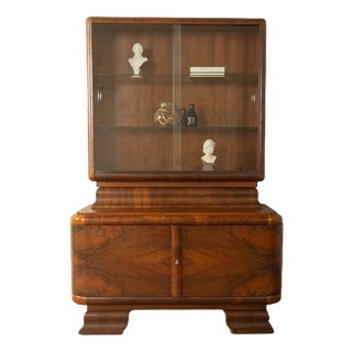Vintage Art Deco Display Cabinet, 1920s For Sale