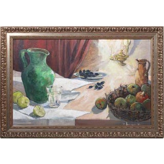Henrique, Still Life, Oil on Platex For Sale
