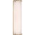 AERIN for Visual Comfort Signature Rosehill 20" Linear Sconce in Hand-Rubbed Antique Brass with White Strie Glass For Sale