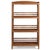 Handcrafted from solid hardwood, this vintage Indian bookshelf embodies timeless design with its clean lines and cross-...