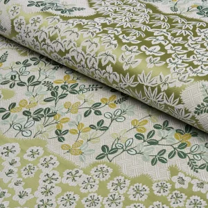 Schumacher Lorene Fabric In Leaf