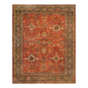 Pasargad Home Antique Ziegler Sul Wool Area Rug-12' 2" X 15' 4" , Rust