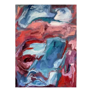 "Palisades" Abstract Expressionist Contemporary Oil Painting by Monica Shulman