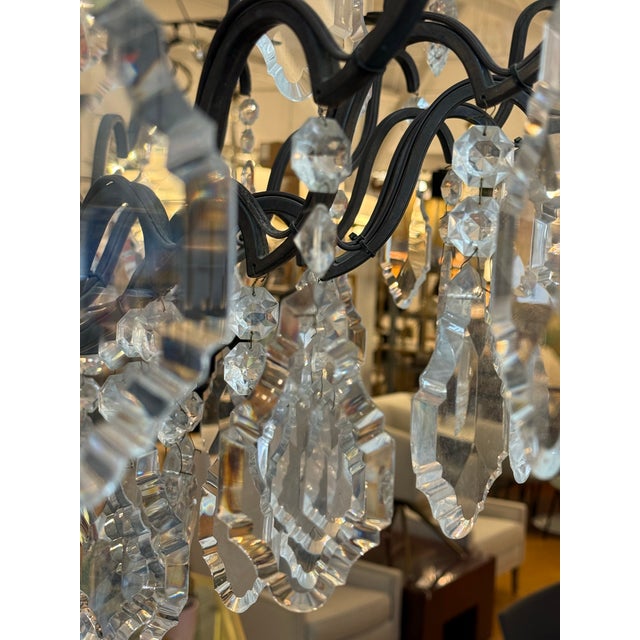 Badari Lighting Eighteen-Light Crystal Chandelier, Vintage For Sale - Image 9 of 12