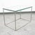 Mid Century Modern End Table Side Metal Glass Vintage Silver Rectangular MCM For Sale - Image 9 of 12
