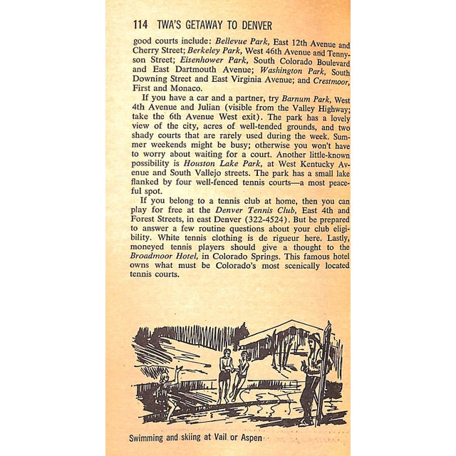 1970s "Twa Getaway Guide Denver" 1971 Casewit, Curtis W. For Sale - Image 5 of 7