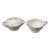 1960s Noritake “Colburn” Cream & Sugar Set – White, Silver & Blue Floral, Japan For Sale