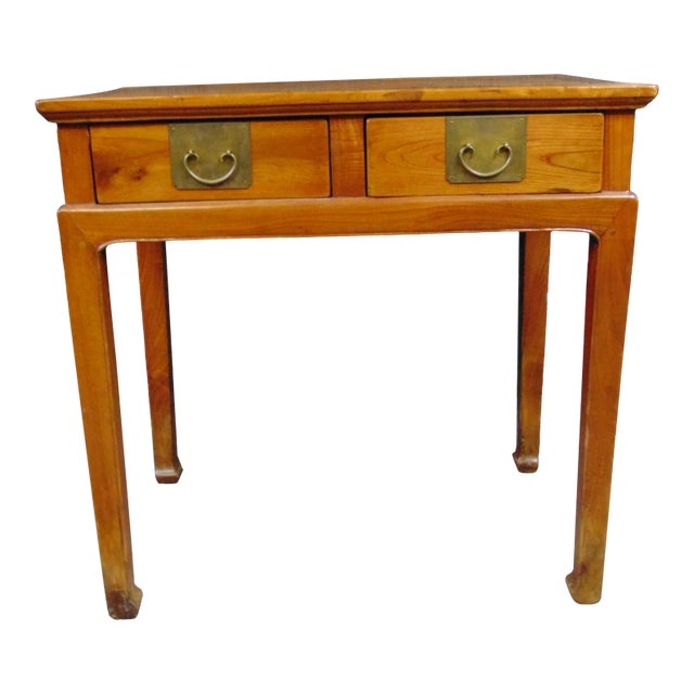 Chinese Elmwood Console Table For Sale