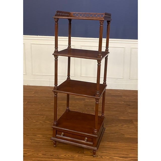 Traditional Etagere/Display Shelf by Leighton Hall - Showroom Sample For Sale - Image 10 of 11